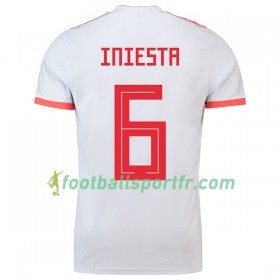 Tenue Espagne A.iniesta 6 Exterieur Coupe du monde 2018 Maillot de Foot